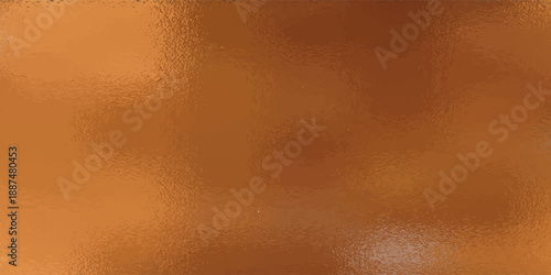 Copper bronze foil texture, background glass effect vector illustration for prints, cmyk color mode.