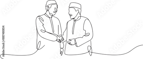 Vector Illustration: Islamic Brotherhood