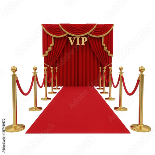 Wallpaper Mural Vip entrance red carpet setup isolated on transparent background Torontodigital.ca