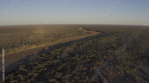 Aerial Above The Boteti River In Botswana