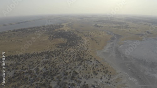 Aerial Above Kubu Island, Botswana