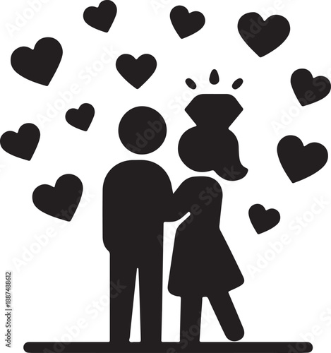 Minimalist graphic representation of a vector file text design on a clean white background