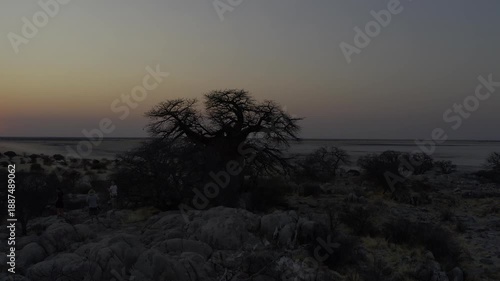 Aerial Above Kubu Island, Botswana