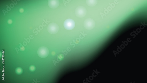 Radiant Green Nebula Glow on Black with Vibrant Eco Tech Energy