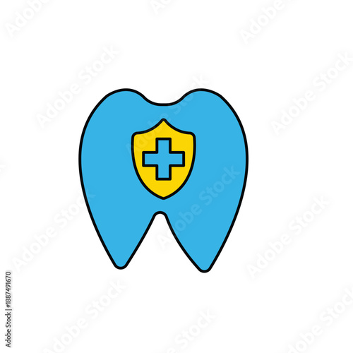 dental concept line icon. Simple element illustration. dental concept outline symbol design.