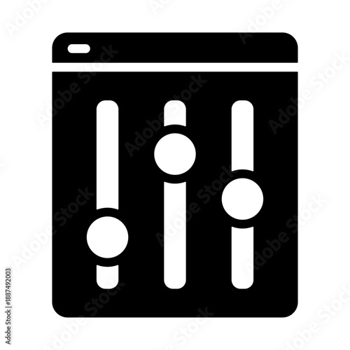 Admin Dashboard Icon - Solid Black