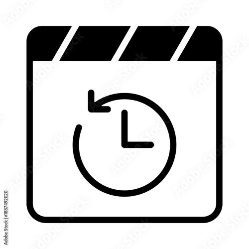 Activity Log Icon - Solid Black