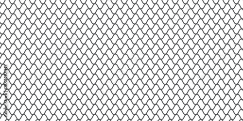 Mesh texture for fishing nets. Seamless black pattern for sportswear or soccer goal, volleyball net, basketball hoop, hockey, athletics.