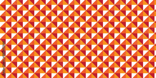 Abstract cubic triangle structure grid textile mosaic square repeat wall texture.  Grid metallic geometric pattern structure textile fabric vector repeat square overlap texture background.