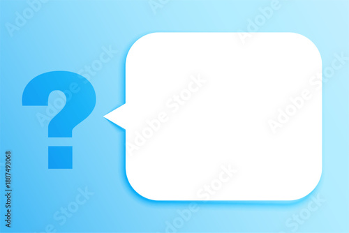question mark symbol background for social talk with chat bubble