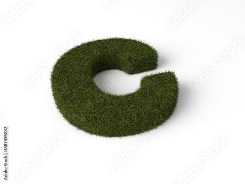 Grass letter C