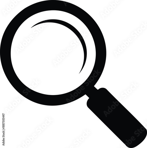 Magnifying Glass Icon, Search Tool, Investigation Symbol