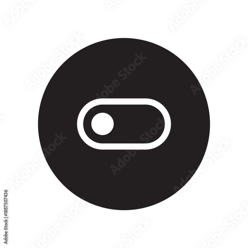 Vector Of Toggle Off switch icon For UI Web_Circle Line Icon