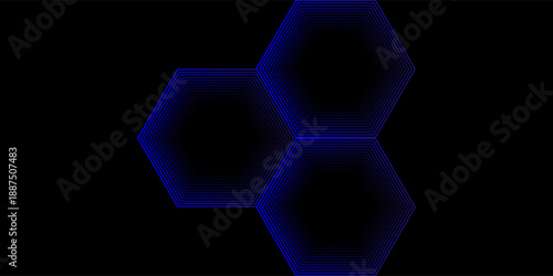 Digital abstract background hexagon lines on gray background. Futuristic digital network stripe line art design for poster, brochure, cover, website, banner. modern vector eps10