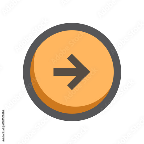 Free Download Vector Of Arrow Circle Right Icon For UI_Flat Icon - GFXLoad
