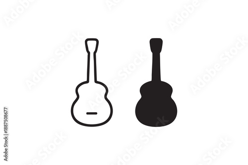 Vector Domra vector icon in line and solid style. Symbol, logo