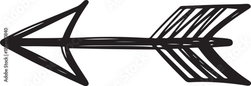 abstract arrow silhouette