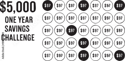 Conjunto de íconos de precios en estilo gráfico. círculos, tarifa, número, dinero, contraste, trazo editable