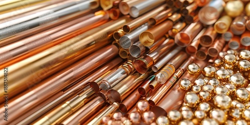 Assorted Metal Rods and Bolts in Industrial Setting
