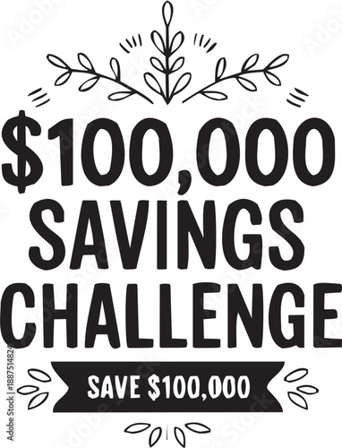 Conjunto de íconos financieros en estilo gráfico. Incluye reto de ahorro, meta económica, texto motivacional y más. Trazo editable