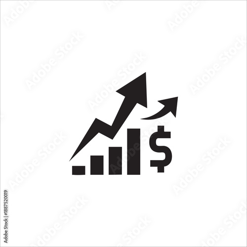 Business Growth and Success icon. illustration isolated on white background.