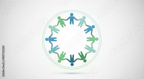 Diverse people holding hands in a circle teamwork and unity concept symbolizing partnership and cooperation