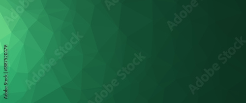 Dark Green vector abstract polygonal layout. Shining illustration, which consist of triangles. The elegant pattern can be used as part of a brand book.