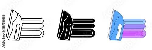 Laundry Dry Service set icon simple on  white background