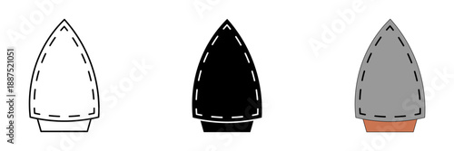 Iron set icon for mobile concept and web design. vector illustration on white background