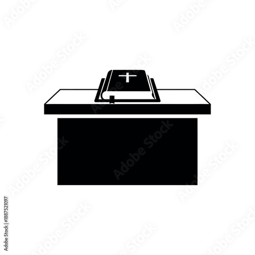 Bible on a Lectern.
