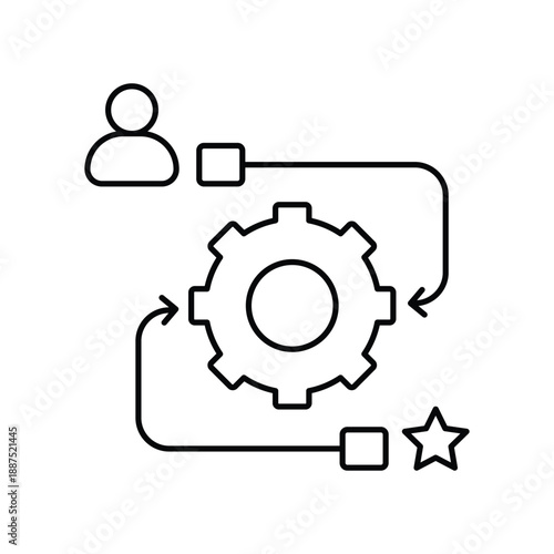 Metamorphosis  icon with white background vector stock illustration
