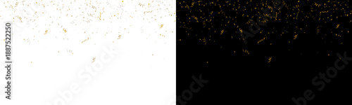 Wallpaper Mural Confetti gold foil golden anniversary birthday celebration isolated Torontodigital.ca