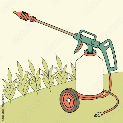 Garden sprayer illustration