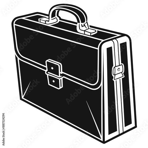 Black briefcase