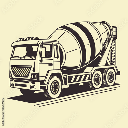 Concrete mixer truck