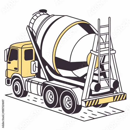 Cement mixer truck