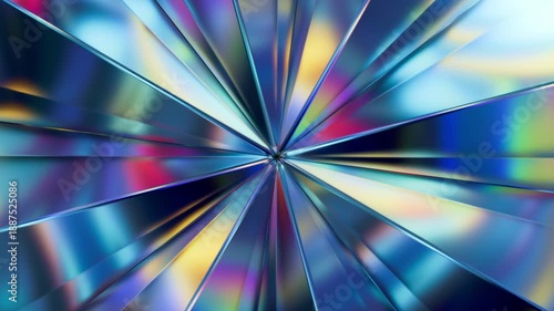 Wallpaper Mural Vibrant abstract background. Colorful prismatic light rays create dynamic starburst effect. Holographic spectrum, modern texture, digital pattern. Ideal for video backdrop, motion graphics, wallpaper. Torontodigital.ca