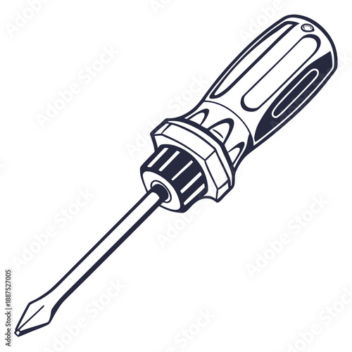 Illustrated screwdriver