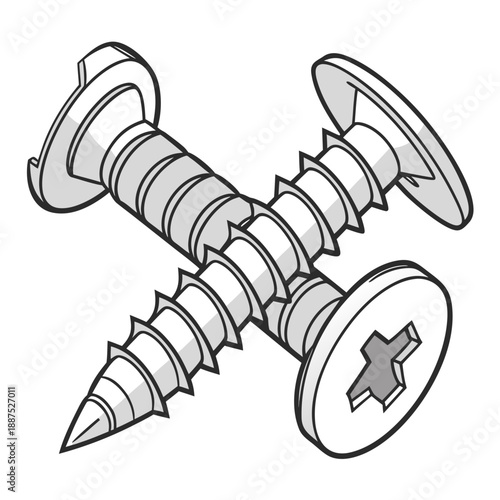 Three screws illustration