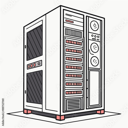 Server rack with multiple units