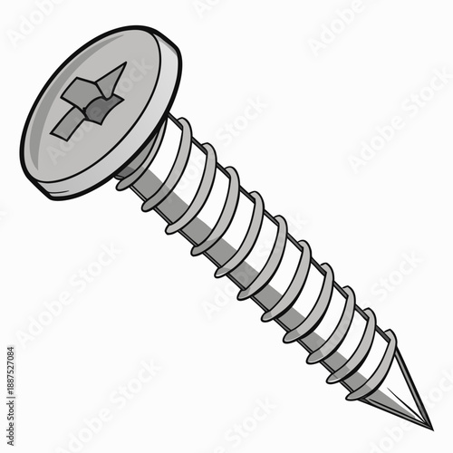 Close-up of a screw