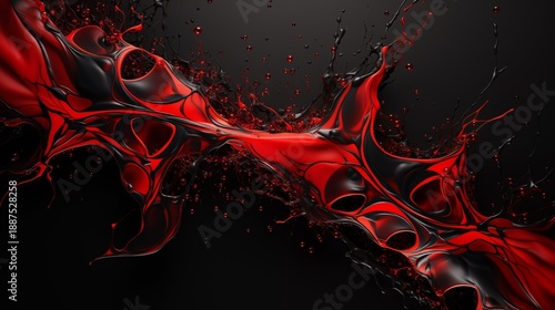 Wallpaper Mural red abstract background Torontodigital.ca