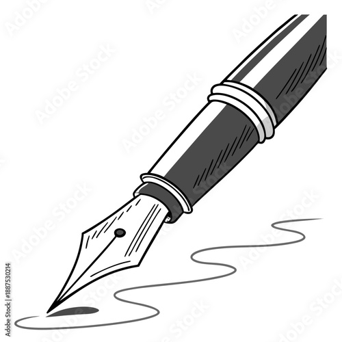 Fountain pen writing