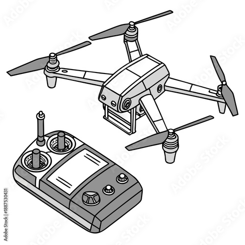 Drone with remote control