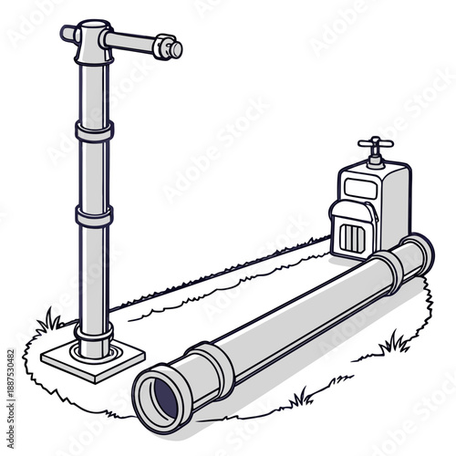 Fire hydrant illustration