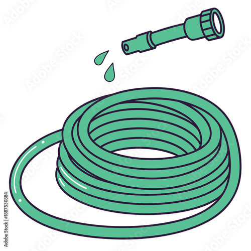 Garden hose and sprayer
