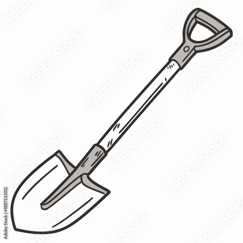 Garden spade illustration
