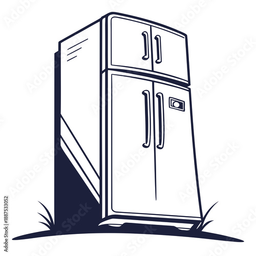 Illustrated refrigerator