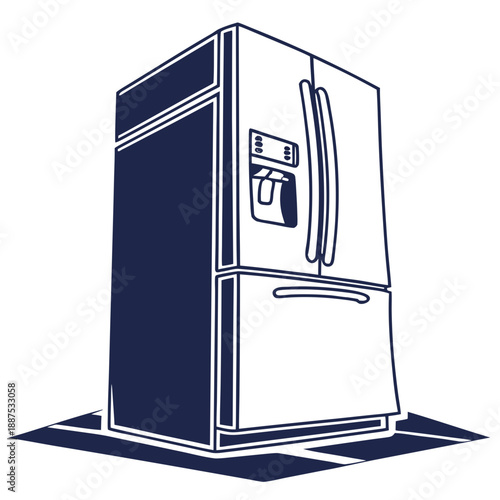 Illustrated refrigerator