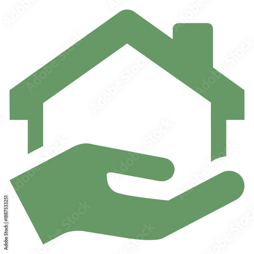 Hand Holding House Icon